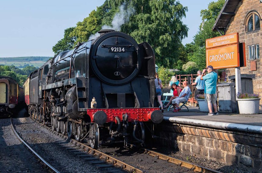 Standard Class 9F No. 92134 on the North Yorkshire Moors Railway