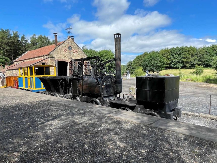 Steam train at Beamish
