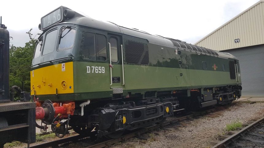 Sulzer Type 2 / British Rail Class 25 No. D7659 ‘on shed’ at Toddington