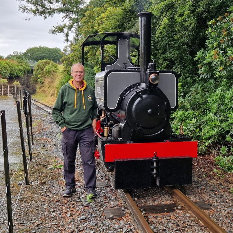 The author and 3114 at Devils Bridge