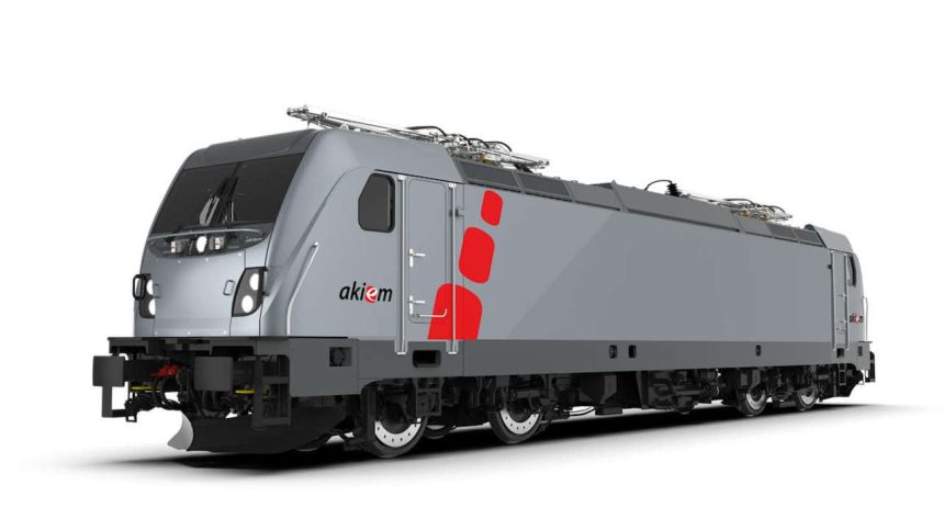 A look at a Traxx Universal multi-system locomotive equipped with Alstom's ATLAS ERTMS system, which will be delivered to Akiem