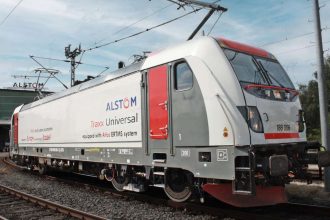 Traxx Universal multi-system locomotive at Alstoms Kassel site in Germany