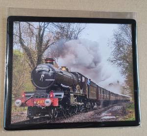 Mouse mat featuring steam locomotive 4079 Pendennis Castle near Highley, Severn Valley Railway
