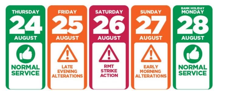 August bank holiday weekend TPE Travel Advice // Credit: TPE