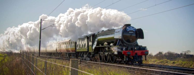 Flying Scotsman at speed