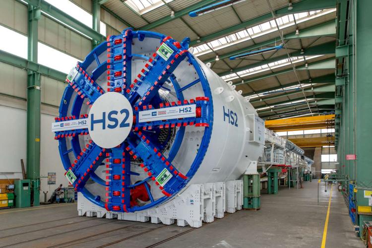One of the giant TBMs for the Northolt Tunnel East