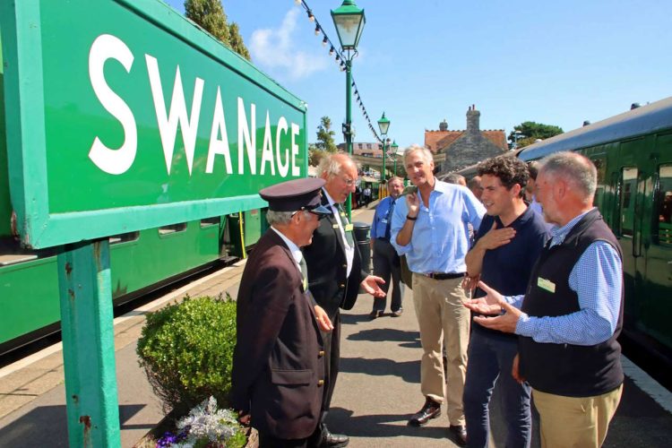Rail Minister Huw Merriman Swanage Tuesday 22 August 2023 ANDREW PM WRIGHT EM (2)