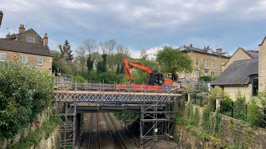 Bridge at Bradford on Avon being replaced