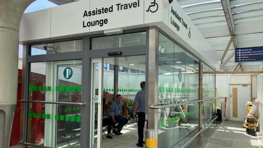 The new assisted travel lounge at London Paddington railway station