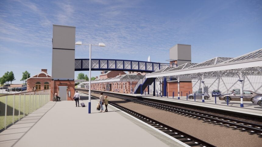 Dumfries Station Platform 2 South Approach // Credit: Network Rail