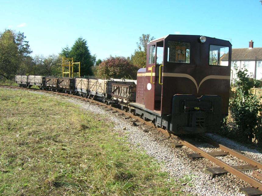 Feanor with a freight train - 12 October 2009