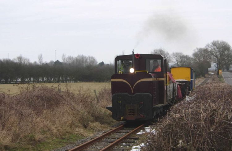 Feanor with a freight train, 15 February 2009