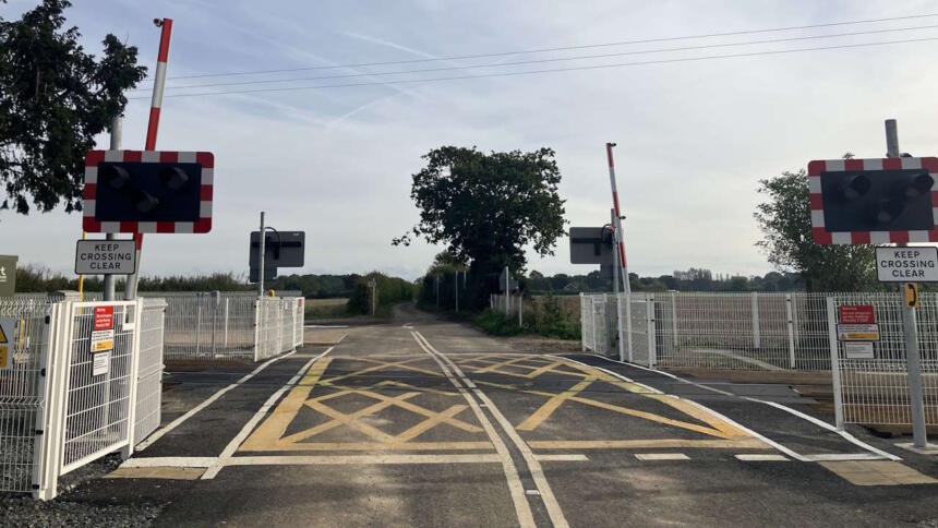 Belaugh Lane level crossing after the work