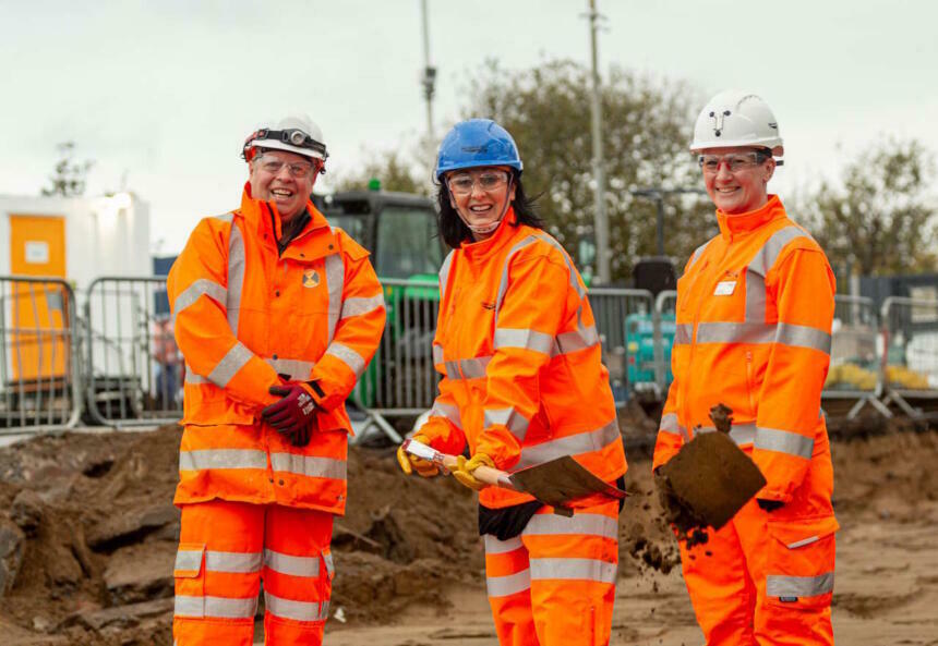 Breaking ground at Troon railway station