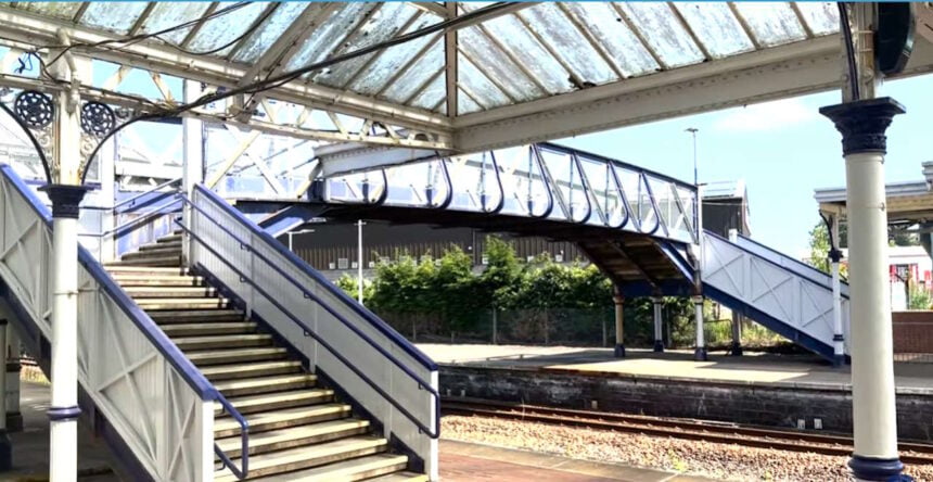 Dumfries station footbridge