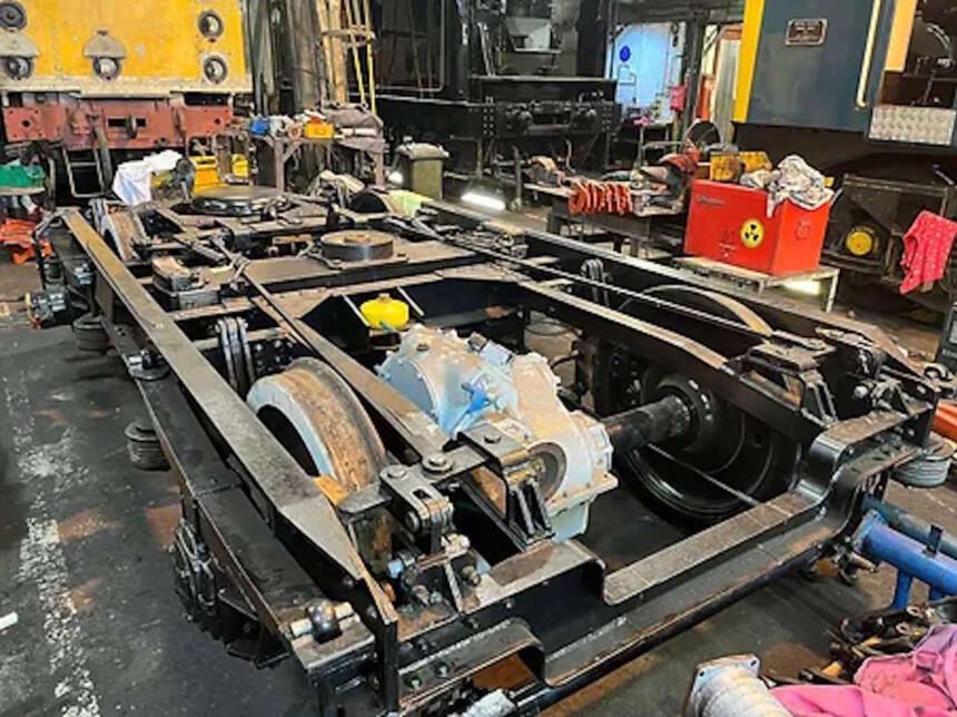 First refurbished bogie for M51941 complete at the North Yorkshire Moors Railway in August 2023.
