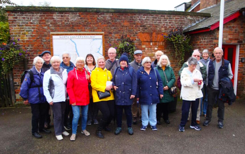 Participants on Wolds Coast day trip