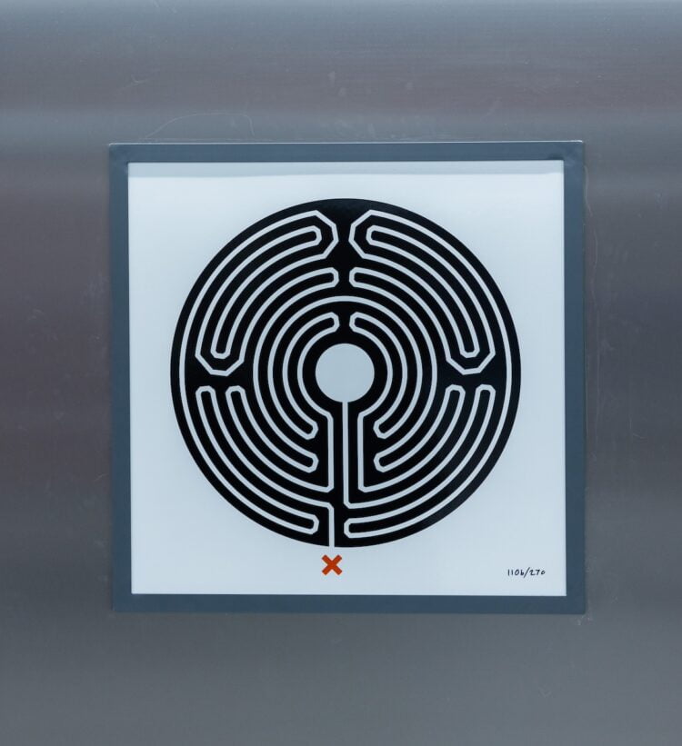 New Labyrinth artwork by artist Mark Wallinger at Battersea Power Station Tube station // Credit: TfL