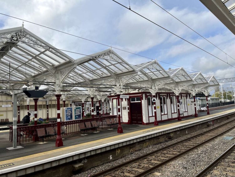 The refurbished canopies at Kettering station, Network Rail (1)