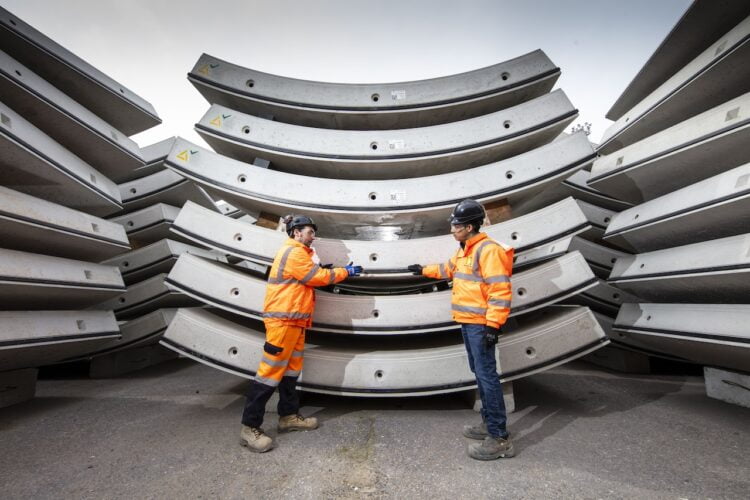 Tunnel ring segments made for HS2 at Pacadar in Kent