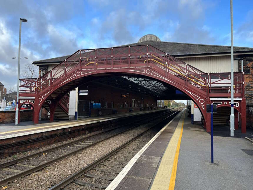 Beverley station's footbridge restored