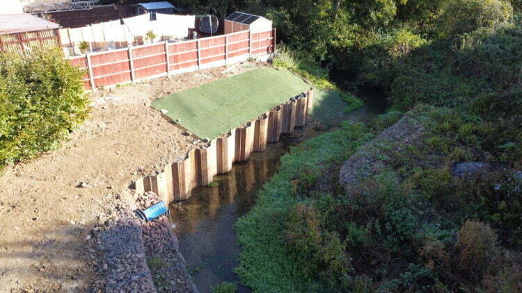 Completed works to contain the River Isbourne
