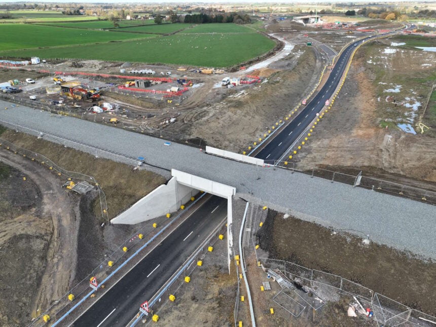 Gawcott Road underbridge and road realignment. // Credit: HS2
