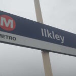 Ilkley station sign.