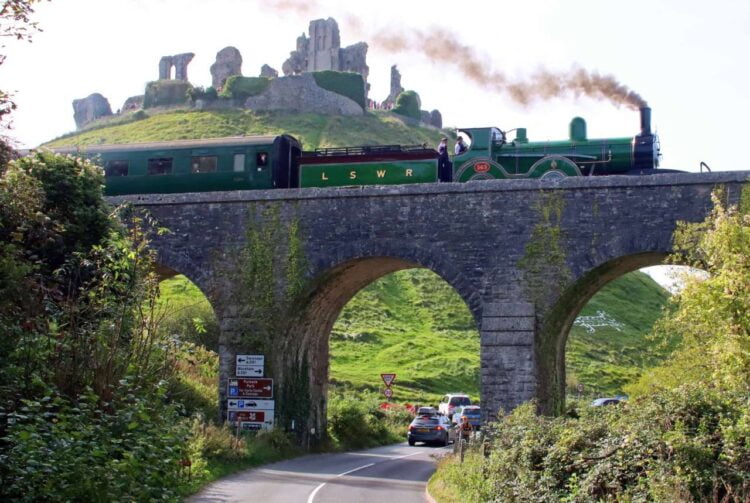 LSWR T3 No. 563 of 1893 Corfe Castle Swanage Railway 