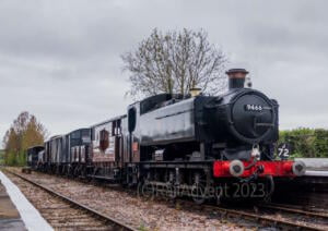 9466 stands at Williton, West Somerset Railway