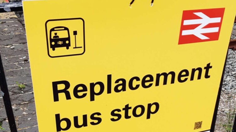 Rail Replacement bus stop