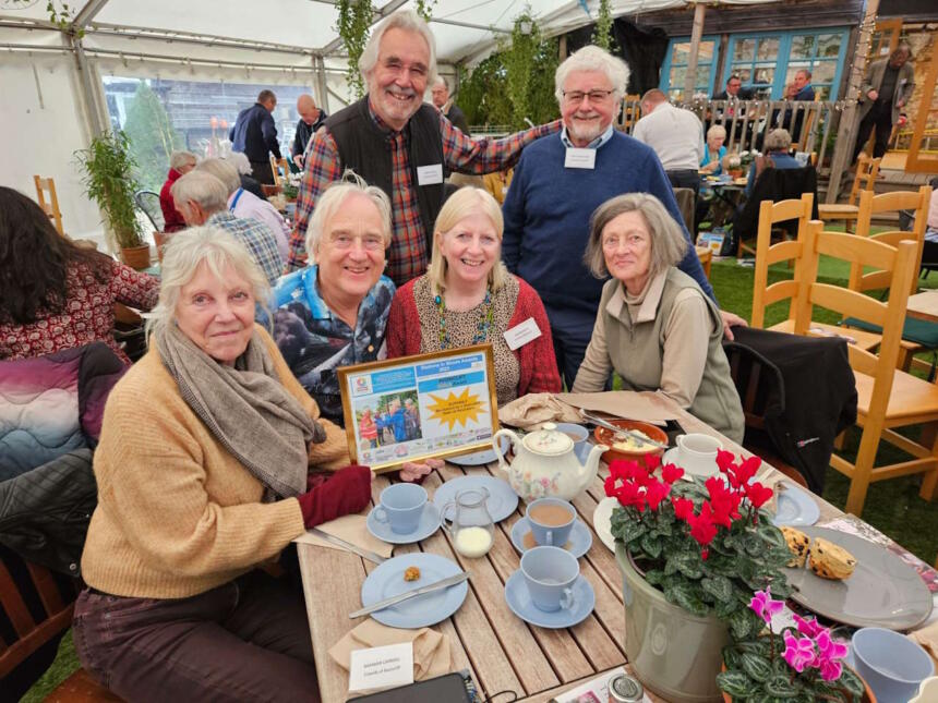 The Friends of Avoncliff Halt with their Stations In Bloom Gold Award