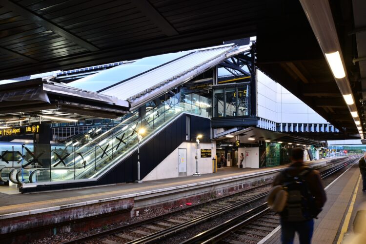 The upgraded Gatwick Airport station opened to passengers on the morning of 21 November 2023 // Credit: Network Rail