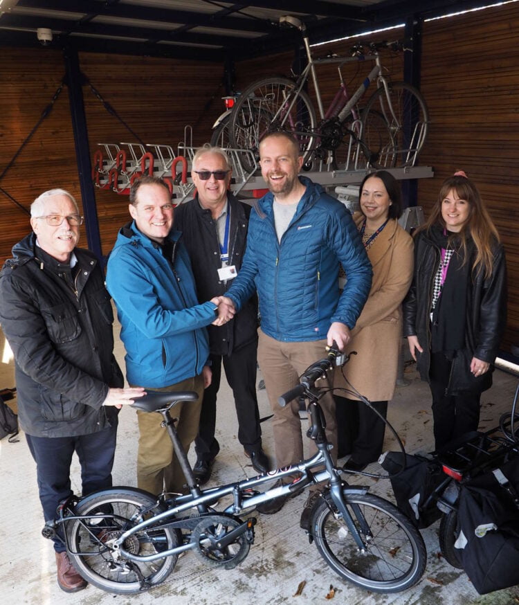 This image shows the opening of the new cycle hub (4)