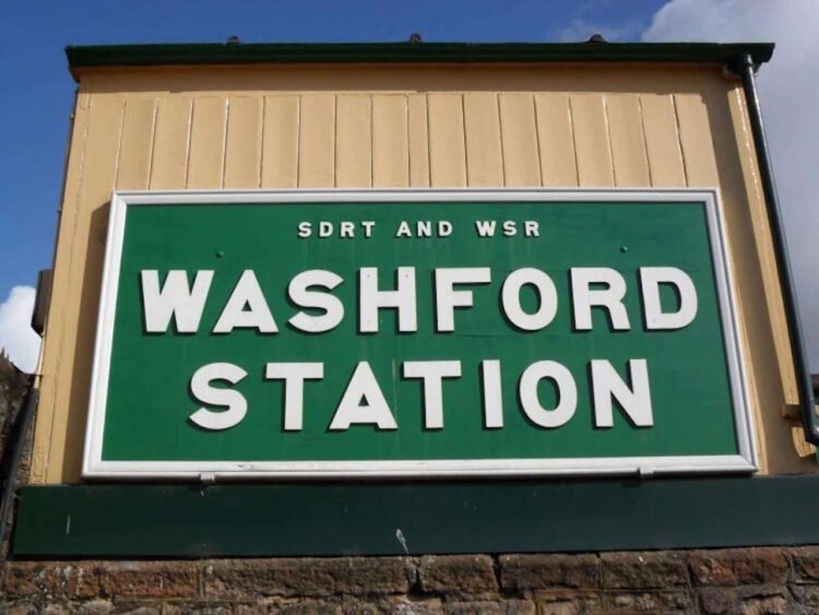 Washford station sign
