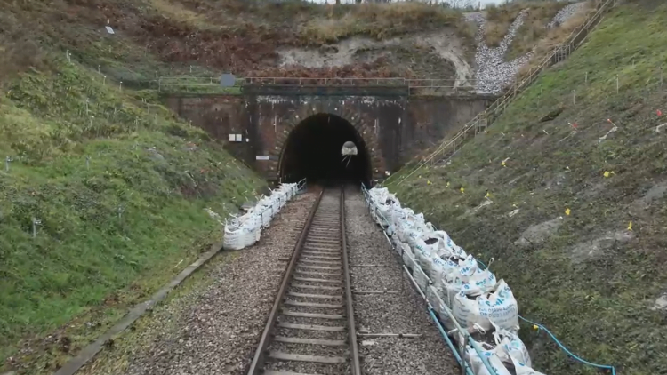 Crewkerne Tunnel Landslip // Credit: Network Rail