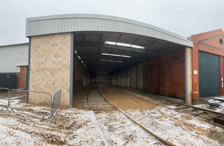 The new carriage shed. // Credit: Great Central Railway (Nottingham)