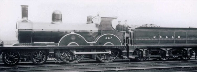 The original Manchester, Sheffield and Lincolnshire Railway Class 2 4-4-0 No. 567. Credit: GCR567 Locomotive Group