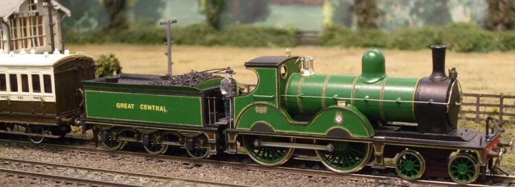 OO scale model of Manchester, Sheffield and Lincolnshire Railway Class 2 4-4-0 No. 567. Credit: GCR567 Locomotive Group