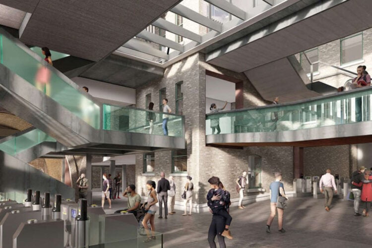 Artist's impression of the new station concourse. // Credit: Network Rail