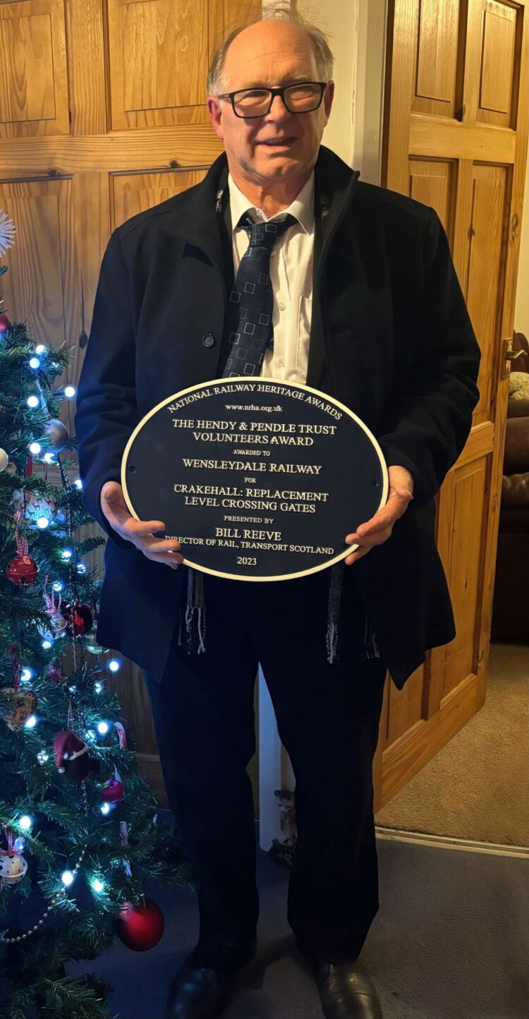 Bob with the plaque