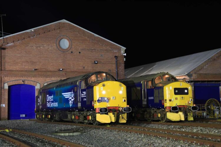 'York Leaf Busters' - Two Class 37 locos at Holgate Engineering Works, Chris Gee Network Rail