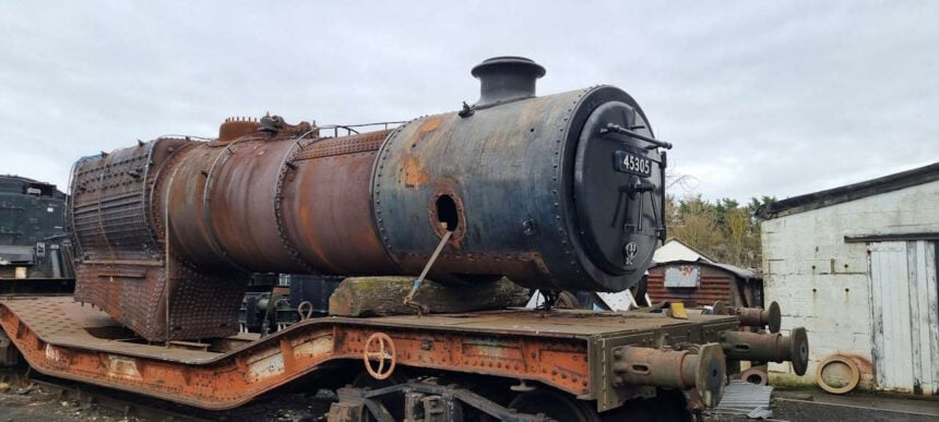 45305 Boiler Cladding Removed. // Credit: A.Toole