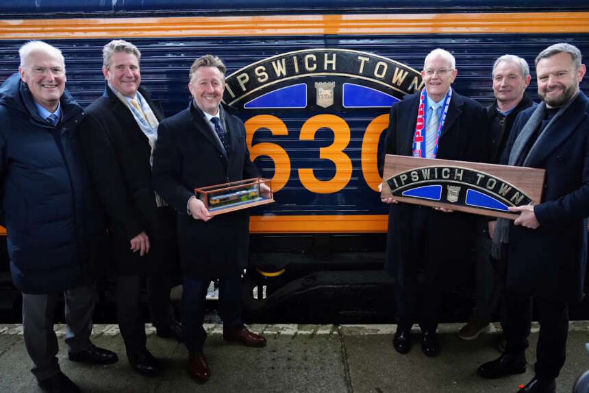 GB Railfreight names Class 66 locomotive Ipswich Town