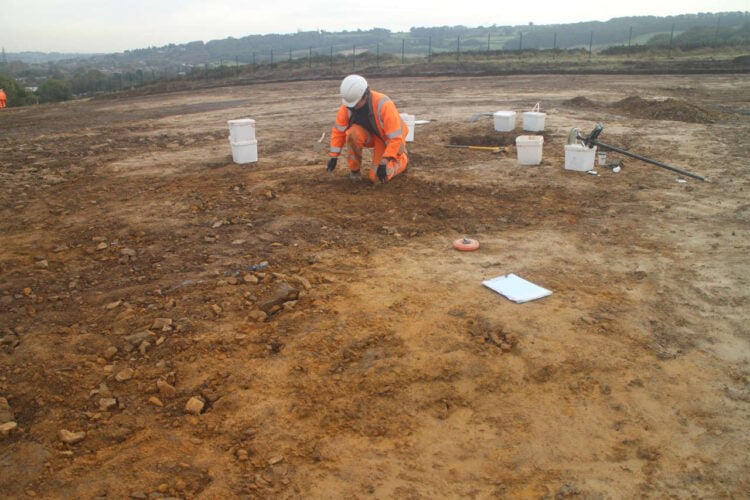 Ravensthorpe Archaeology dig. // Credit: Network Rail