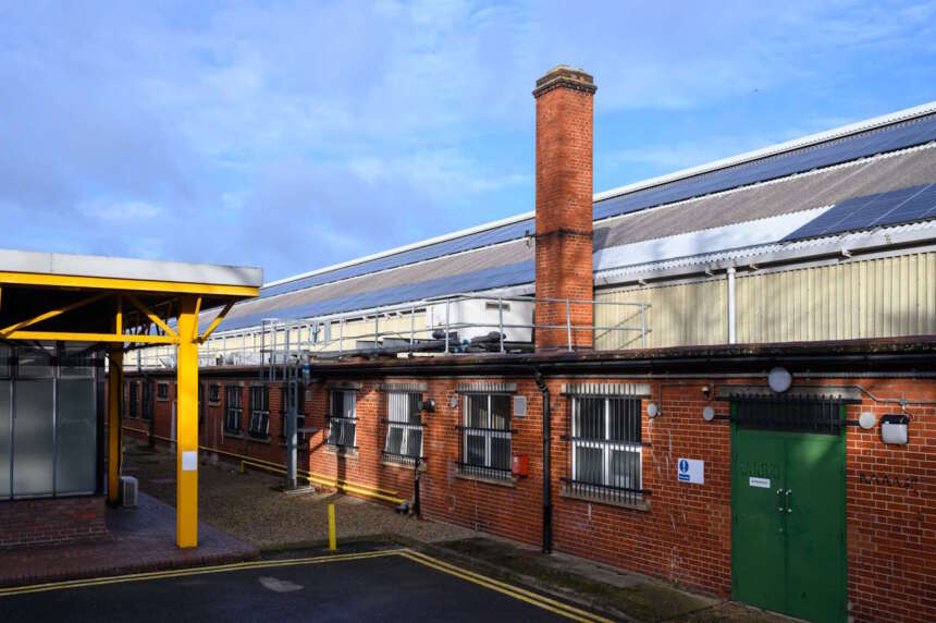 Solar roof at Streatham Hill Depot, south London
