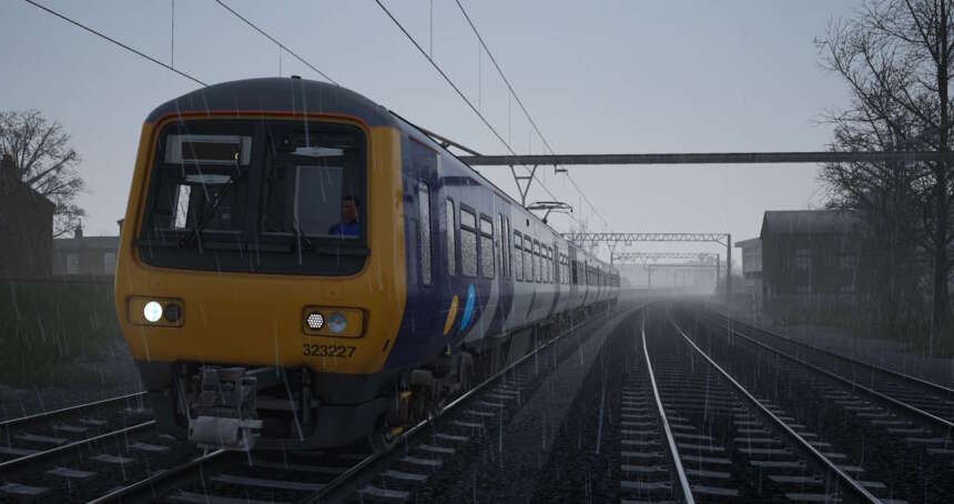 Class 323 departing Manchester Piccadilly
