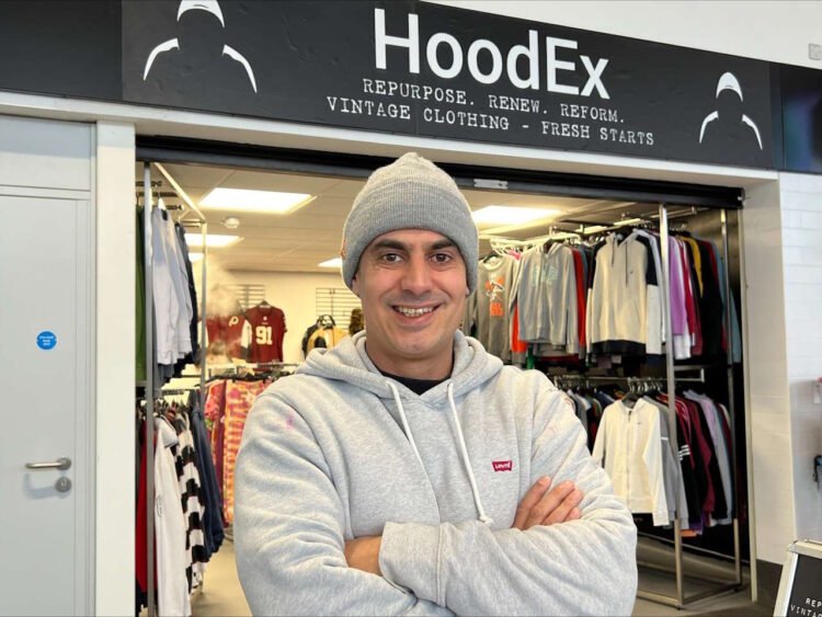 Ricky Gleeson outside his HoodEx shop. // Credit: Nexus