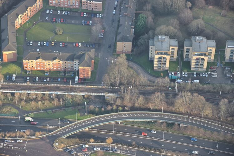 Yorkhill and Kelvin Viaducts Aerial Image