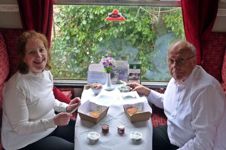 Boxed cream tea on the Chinnor & Princes Risborough Railway. // Credit: Chinnor & Princes Risborough Railway 